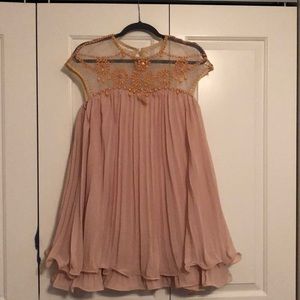 Gorgeous Embellished Pleated Flare Dress